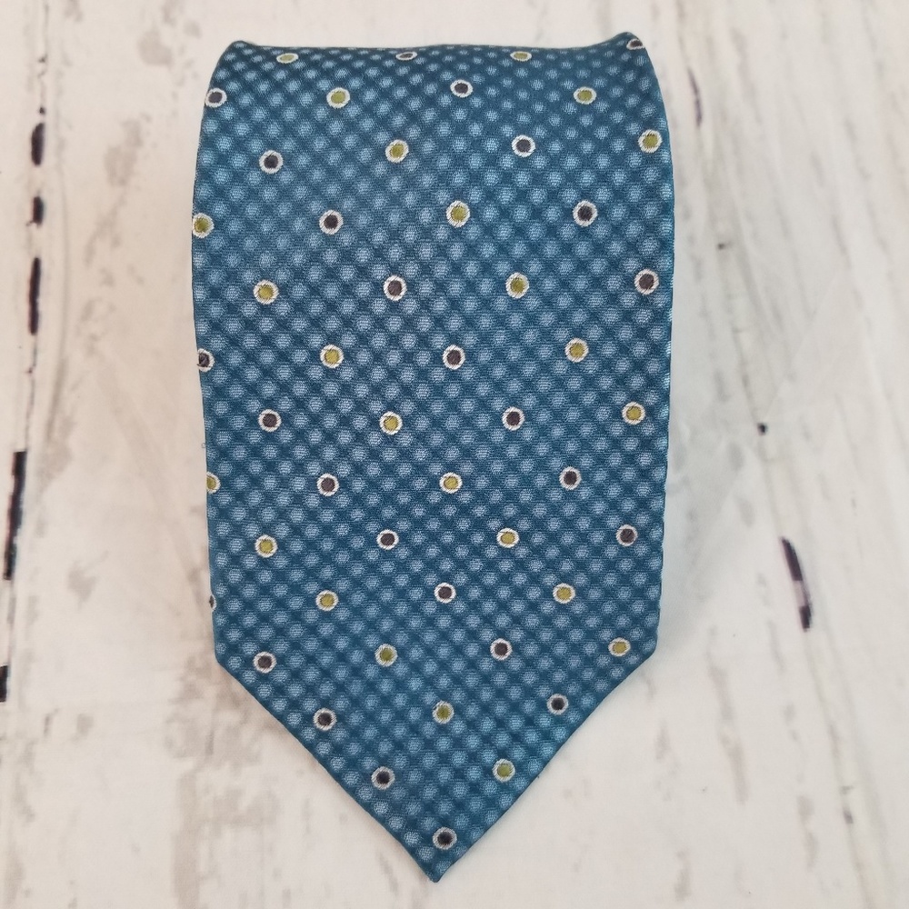 Perry Ellis Portfolio Neck Tie Blue Green